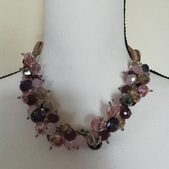 C.A.K.E. Jewelry - Ali Khan C.A.K.E. Bead Cluster Ribbon Choker